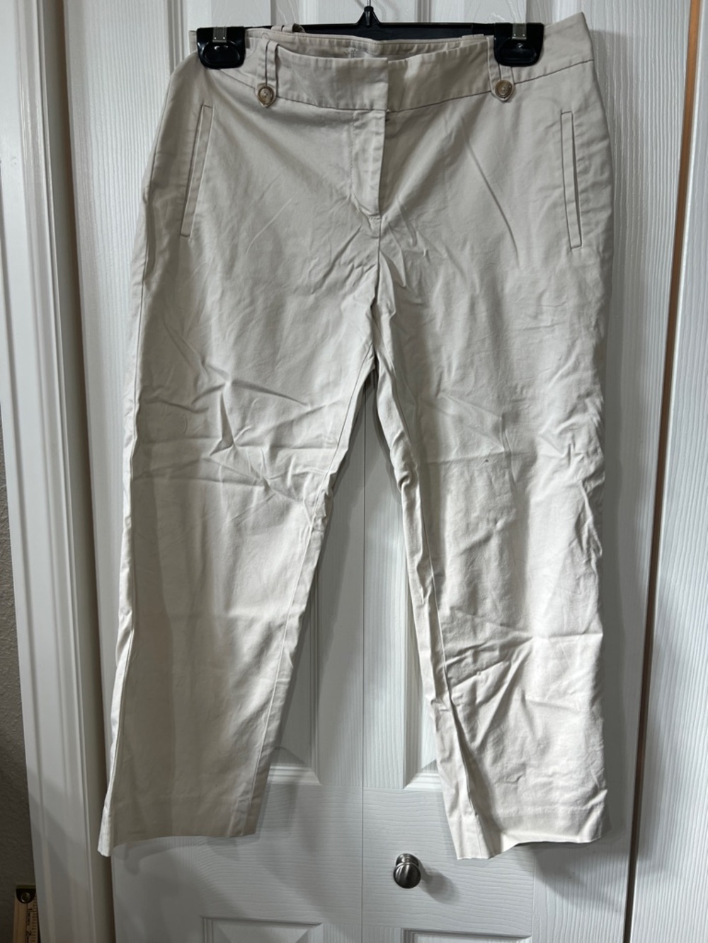 LOFT Wm 4 Chino Crop Marisa Cut Pants Casual Everyday Classic